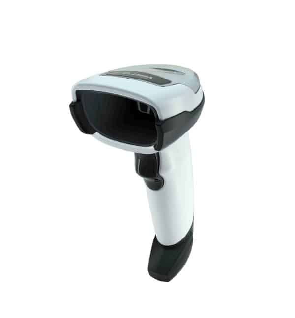 Série de Scanners DS4600 Zebra Photo du produit blanc et noir vue de face 3/4