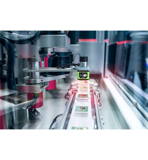 Scanner FS40 Zebra photo du produit qui scanne des cartes numériques dans un entrepôt