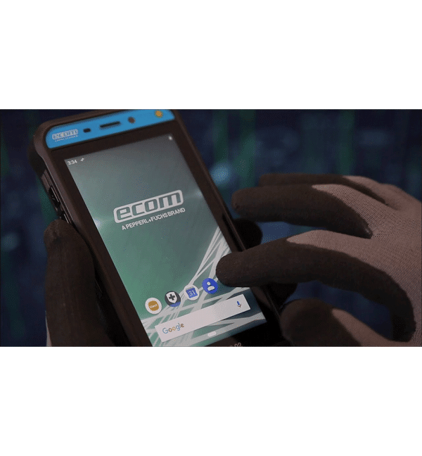 Terminal mobile ATEX ECOM en utilisation