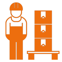 Pictogramme ergonomie poste de picking logistique