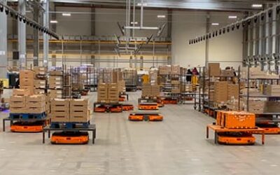 Solution pallet to person